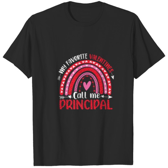 Discover My Favorite Valentines Call Me Principal Valentine T-shirt