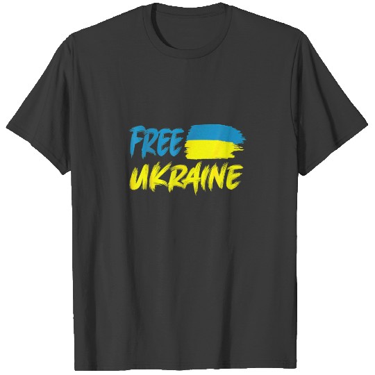 Support Ukraine I Stand' With Ukraine Flag Free Uk T-shirt