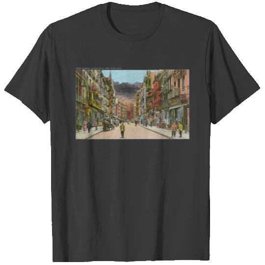 Mott Street, CHINATOWN, New York City (Vintage) T-shirt