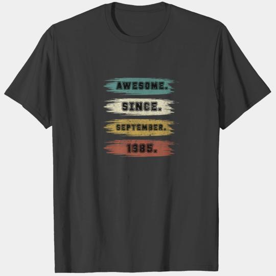 37Years Old Gifts Awesome Since September 1985 37T T-shirt