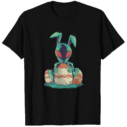 Alien Holding an Easter Egg Dressed as Easter T-shirt