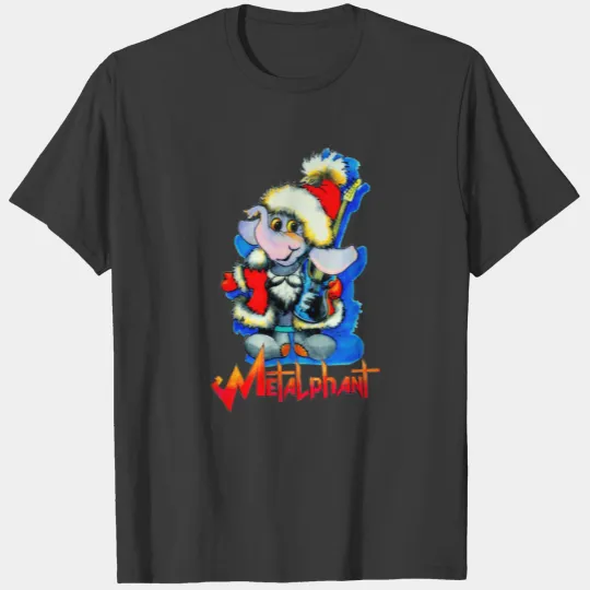 Metalphant Winter Holiday Adult 3/4 Sleeve Raglan T-shirt