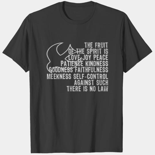 Fruit of the Spirit Scripture With White Dove T-shirt