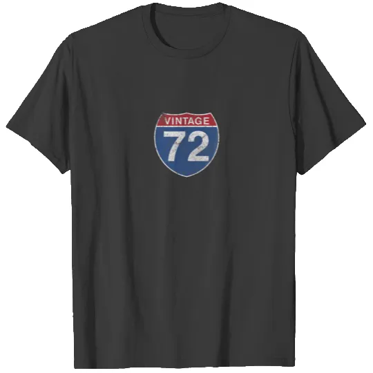 50Th Birthday Gift Ideas For Men Vintage 1972 Road T-shirt