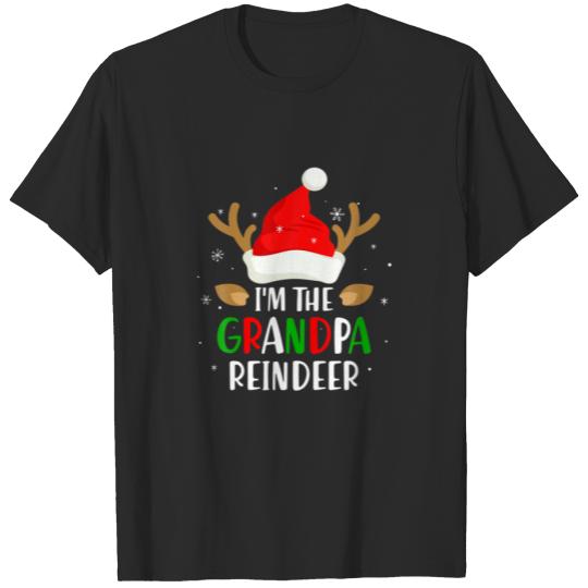 Discover I'm The Grandpa Reindeer Matching Family Christmas T-shirt