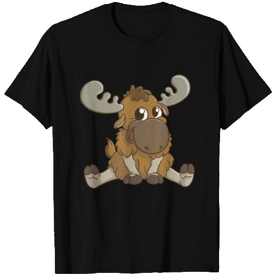 Cute Cartoon Moose T-shirt