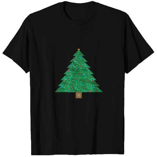 sequin christmas tree T-shirt