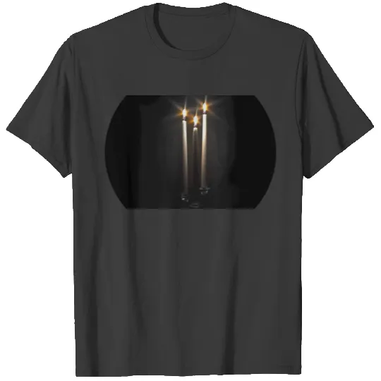 Silent Night Holy Night Trinity Candle T-shirt