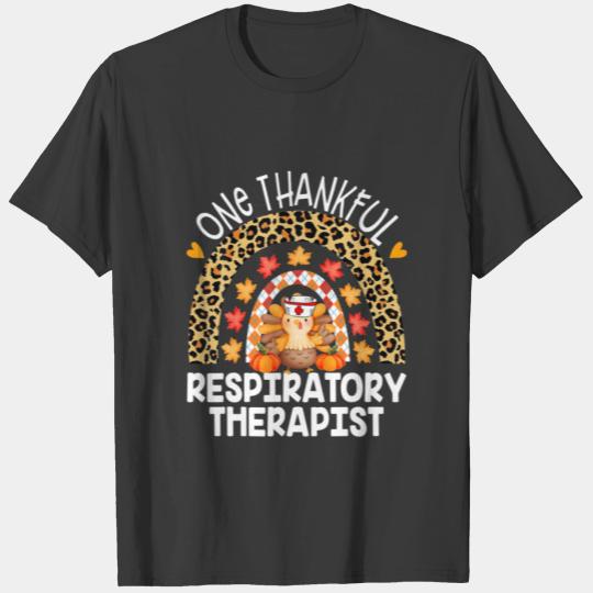 One Thankful Respiratory Therapist Turkey Autumn T-shirt