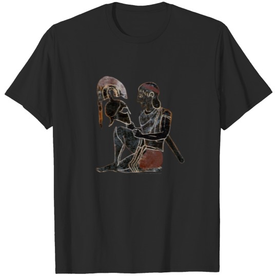 Discover Panoply - Ancient Greek hoplite soldier sitting T-shirt