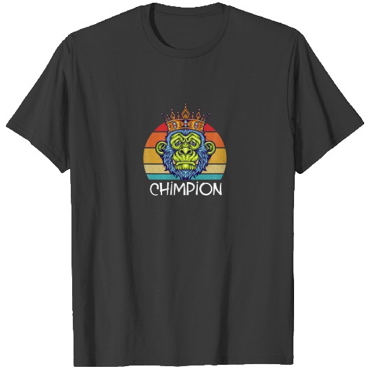 Discover Chimpion Funny Monkey Safari Gorilla Orangutan Pri T-shirt