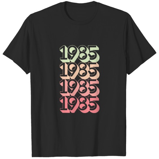 Born in 1985 birthday gifts  plus size T-shirt