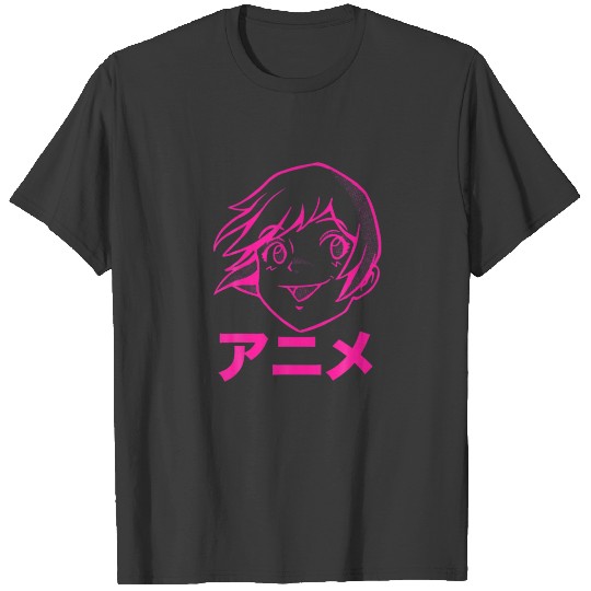 Egirl Japan Aesthetic Vaporwave Retro Anime Kanji T-shirt