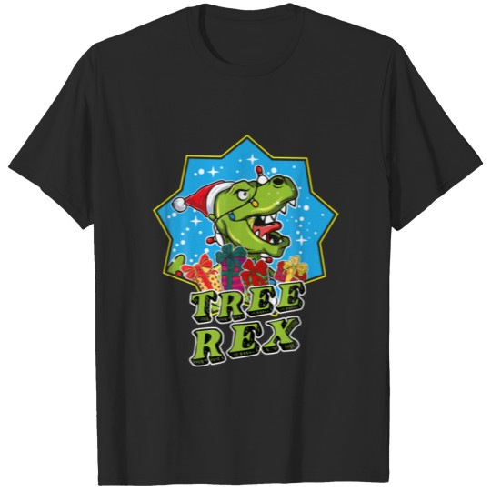 Discover Christmas Dinosaur Tree Rex Funny Christmas Cotume T-shirt
