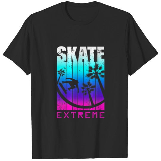 Discover Skate Or Die, Skateboarding Street Extreme Attitud T-shirt