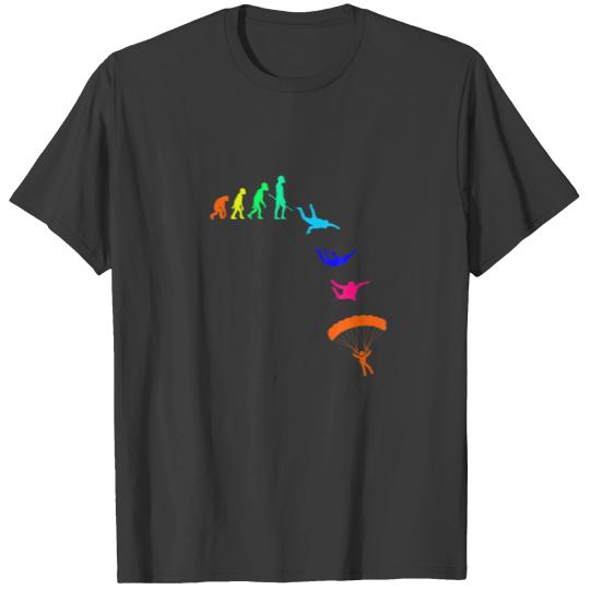 Funny Skydiving Evolution T-shirt