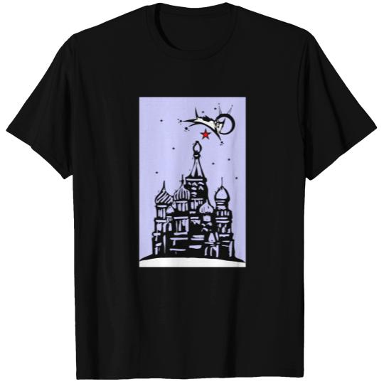 Laika over Red Square T-shirt