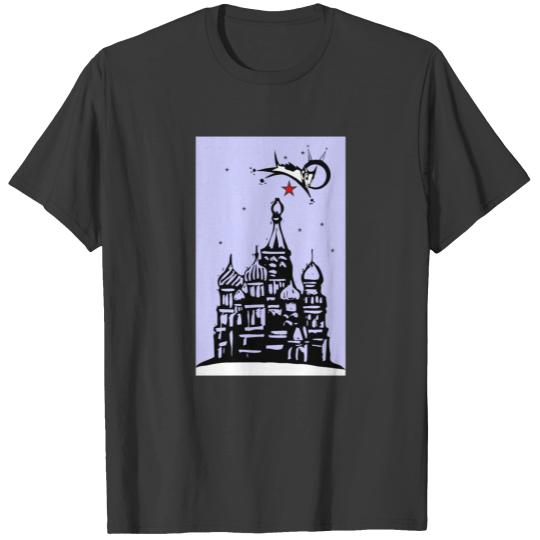 Laika over Red Square T-shirt