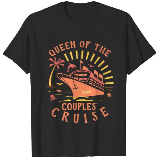Discover Couples Cruise Ship Vacation Personalized Queen V1 T-shirt