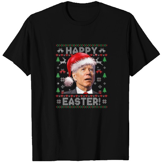 Santa Joe Biden Happys Easter Uglys Christmas Swea T-shirt
