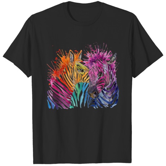 Zebra Rainbow Plus Size T T-shirt