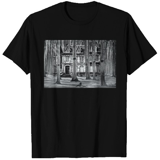 Snow Covered Haunted House T-shirt