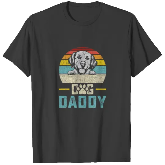 Dog Daddy Vintage Eighties Style Golden Retriever T-shirt