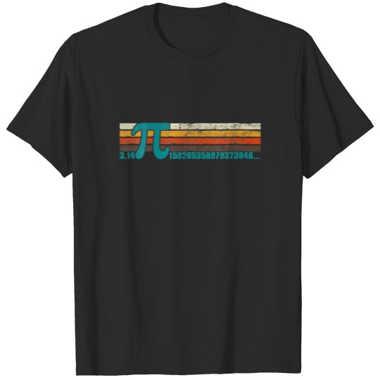 Vintage Pi Day 3.14 Retro Symbol Pi Math Geek Infi T-shirt