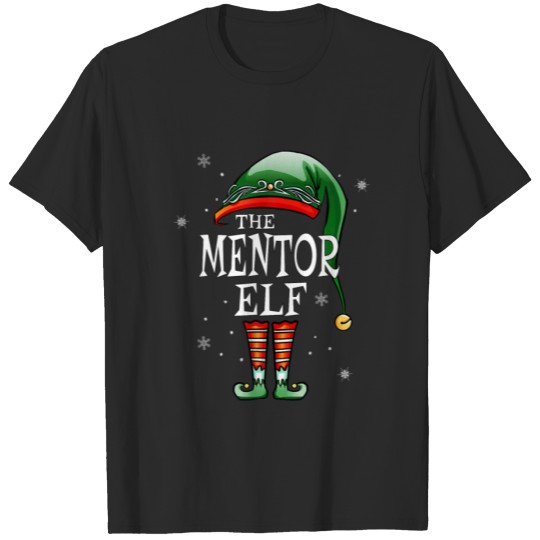 Discover Matching Family Funny The Mentor Elf Christmas T-shirt