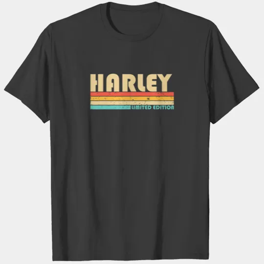 HARLEY Name Personalized Funny Retro Vintage Birth T-shirt
