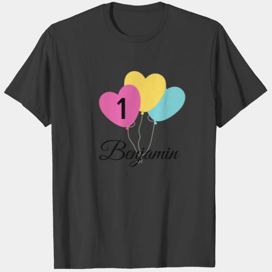 DEIN DESIGN/TEXT/PHOTO first birthday balloon T-shirt