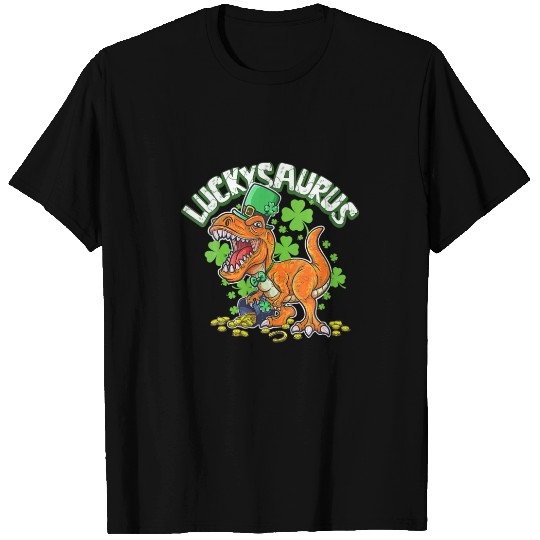 Dinosaur St Patrick LUCKYSAURUS T Rex Dinosaurs Gi T-shirt