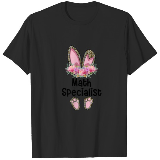 Discover Easter Bunny School Teacher, Leopard Math Speciali T-shirt