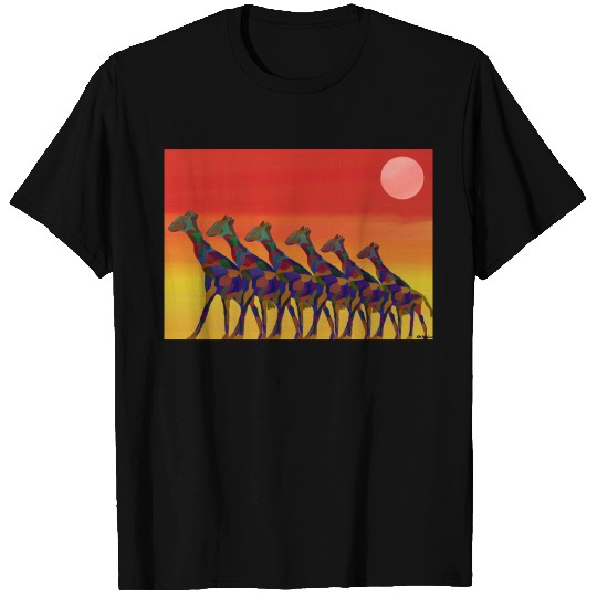 Giraffe Sunset T-shirt