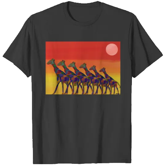 Giraffe Sunset T-shirt