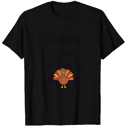Bump's First Thanksgiving women's Maternity T-shirt