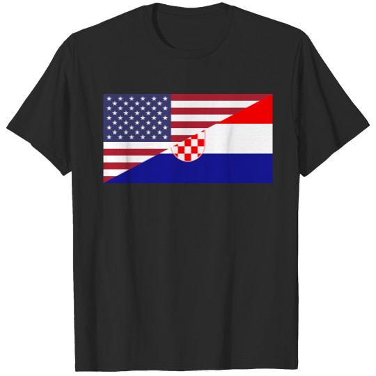 Discover Croatian American Flag Wo T-shirt