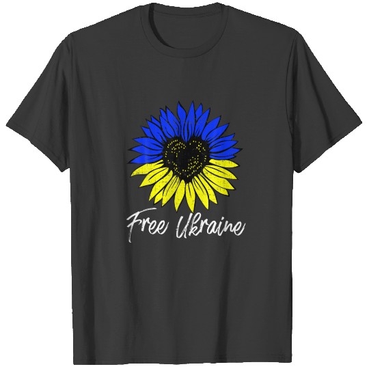 Support Ukrainian Flag I Stand With Ukraine Free U T-shirt