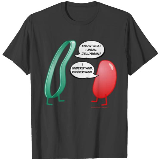 Rubber Band and Jelly Bean Funny Cute Kids Rhyme T-shirt