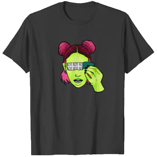 Trippy Nope Girl Men's Ringer T-shirt