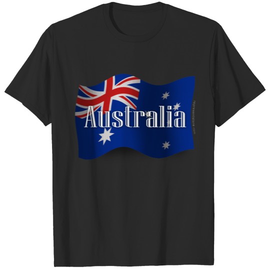 Discover Australia Waving Flag T-shirt