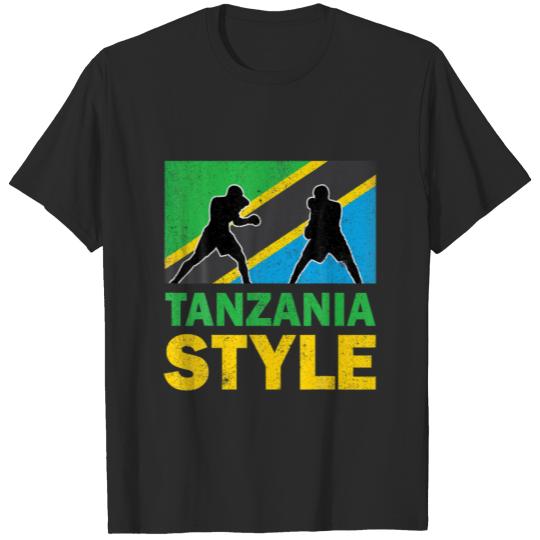 Tanzania Flag Boxing Club Vintage T-shirt