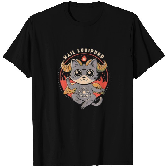 Hail Lucipurr - Cute Baphomet Cat Gift T-shirt