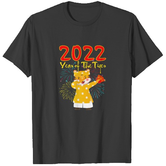 Dabbing Tiger Vietnamese Lunar New Year Kids T-shirt