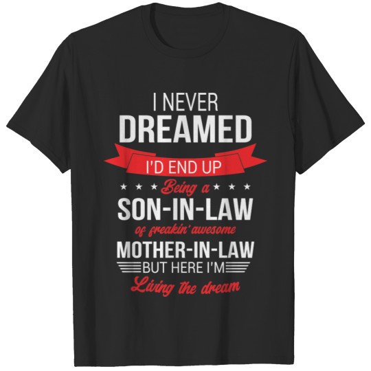 Discover funny son-in-law word art T-shirt