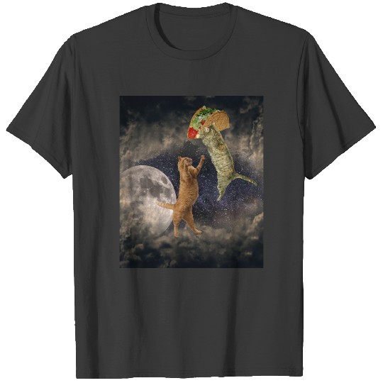 Taco Cats with the Moon & Universe T-shirt