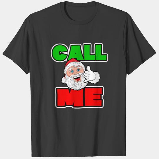 Bad Santa Call Me Pick Up Line Polo T-shirt