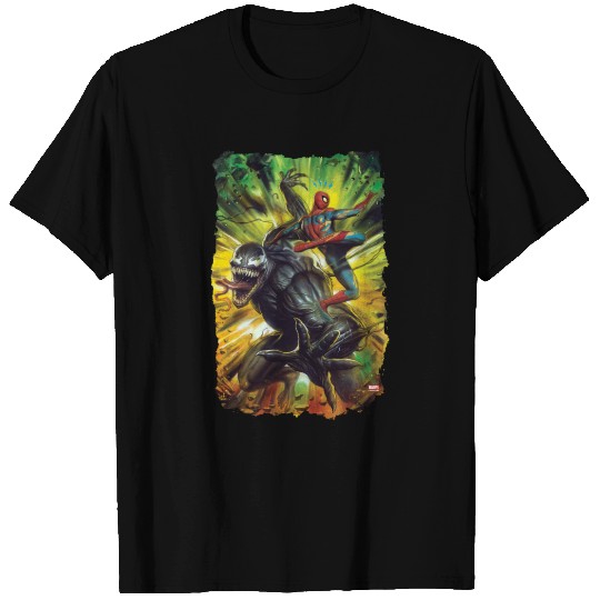 Spider-Man and Venom Explosion T-shirt
