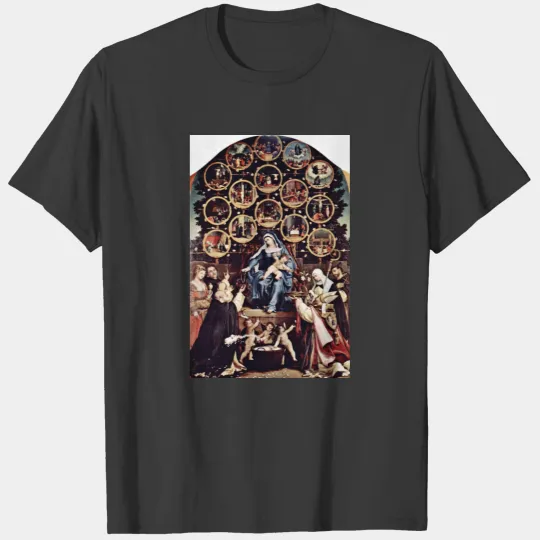 Madonna Of The Rosary By Lotto Lorenzo (Best Quali T-shirt