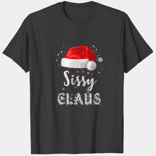 Sissy Claus Santa Hat Women Sister Matching Christ T-shirt